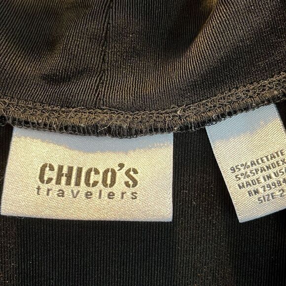 Chico's Traveler's 3 unique button Vest dress up or down size 2 or 12-14 - Picture 5 of 8